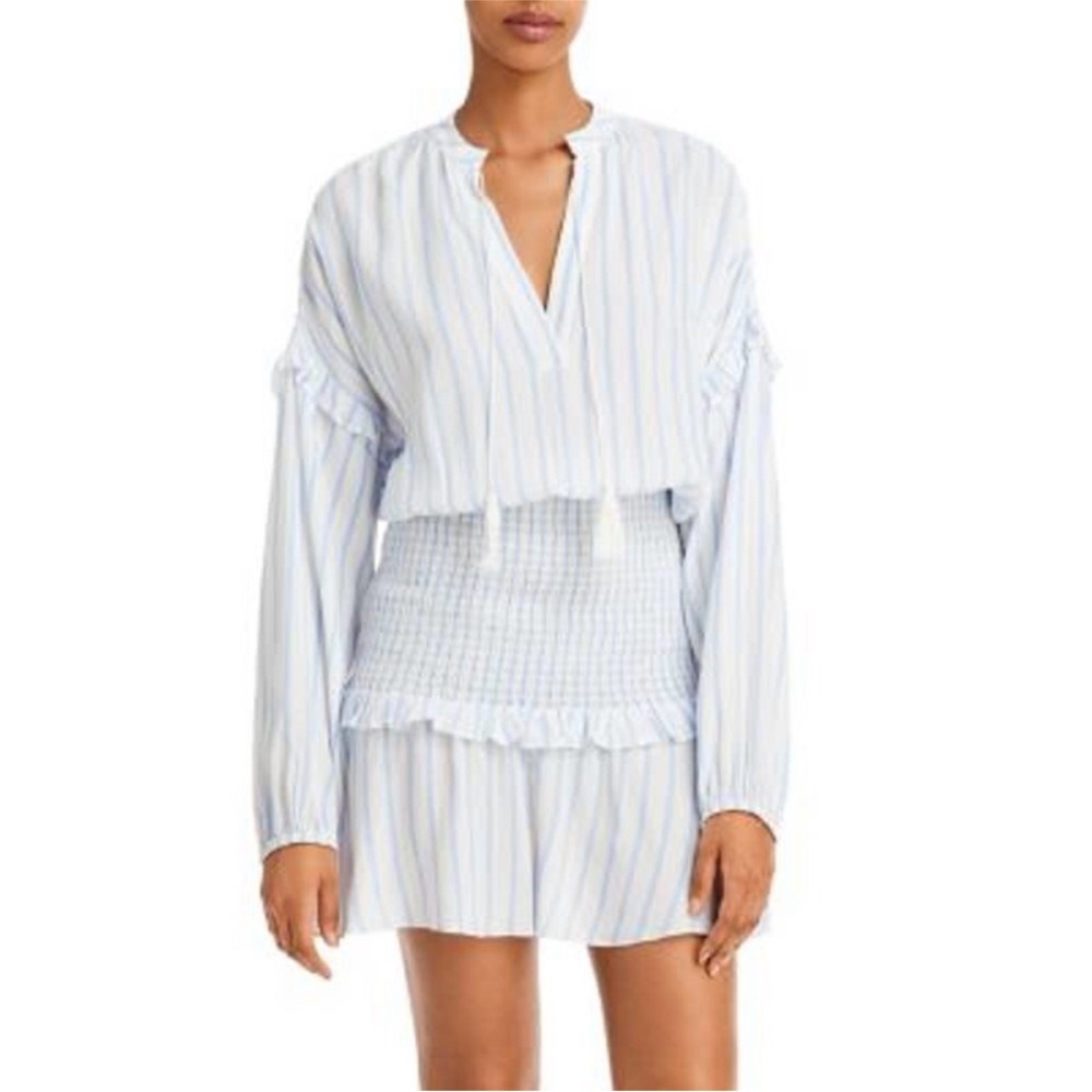 Bloomingdale’s Aqua smocked mini dress